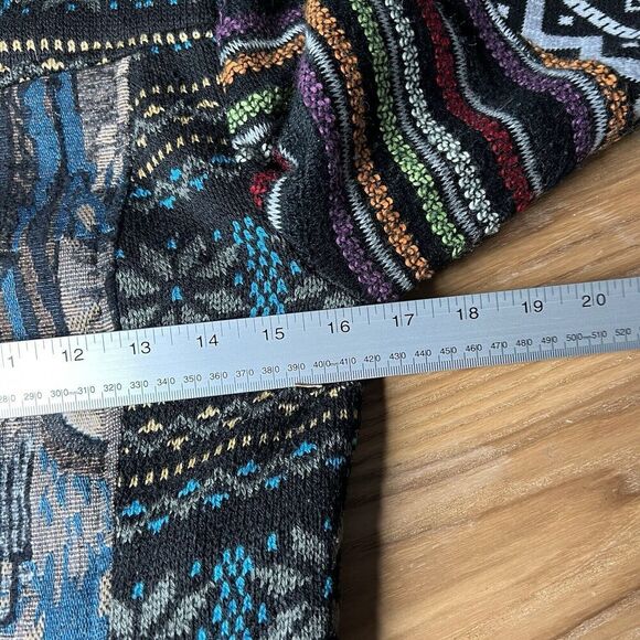 Carmen Patchwork Tapestry Coat Womens Small Boho Art to Wear Made In Brazil - Picture 11 of 12